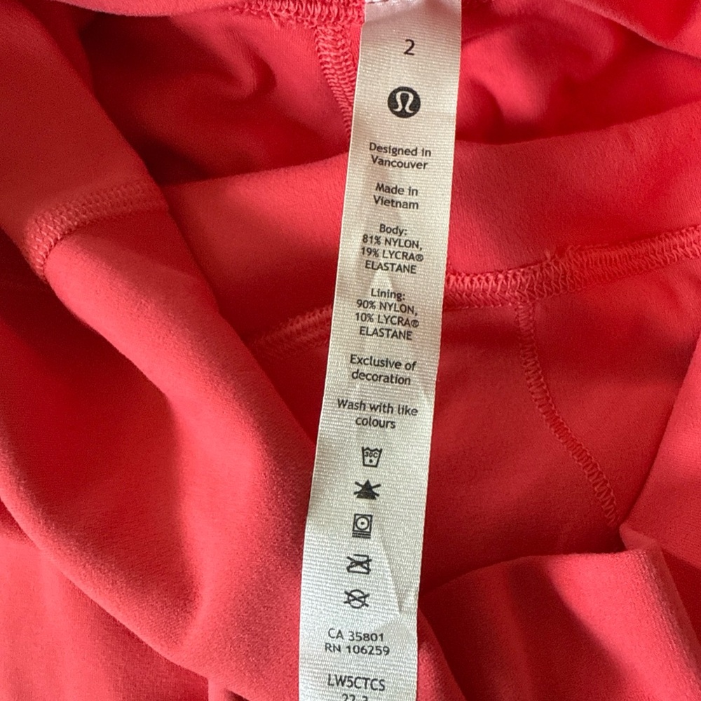 LULULEMON Women’s Align HR Pant 25" - Size 2 Pale Raspberry LW5CTCS PLBR - Picture 5 of 7